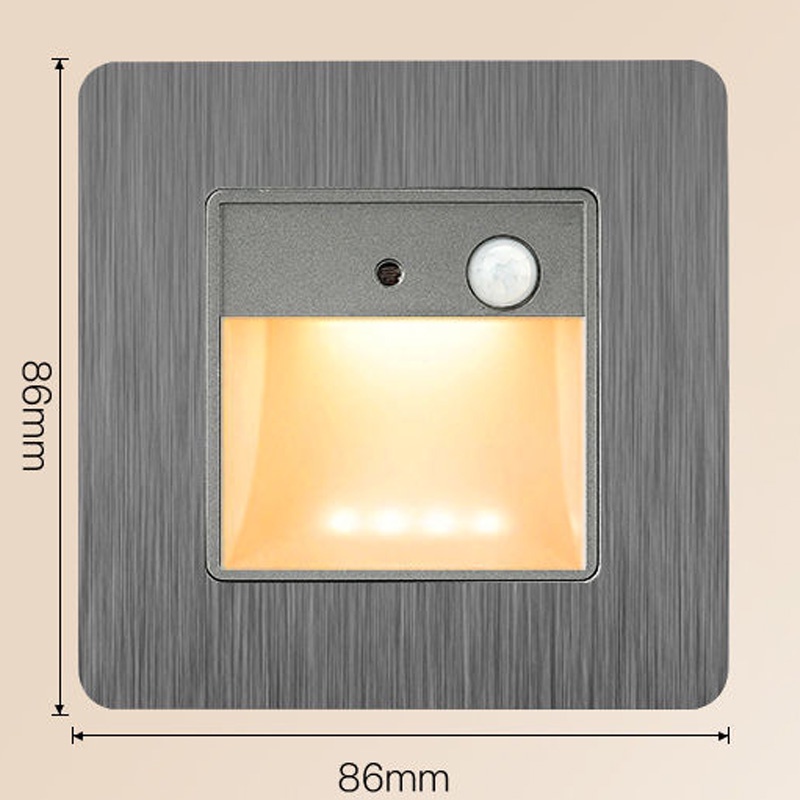Staircase light sensor Smart Embedded Foot Light Type 86 Human Body ...