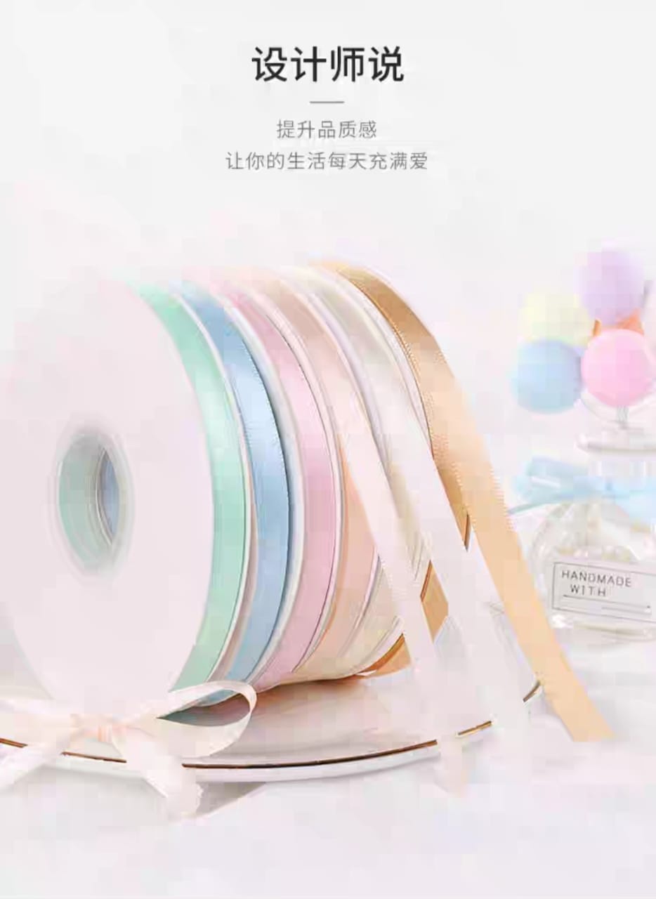 (1 Meter) 1cm Ribbon Satin Ribbon Gift Ribbon Color | Shopee Malaysia