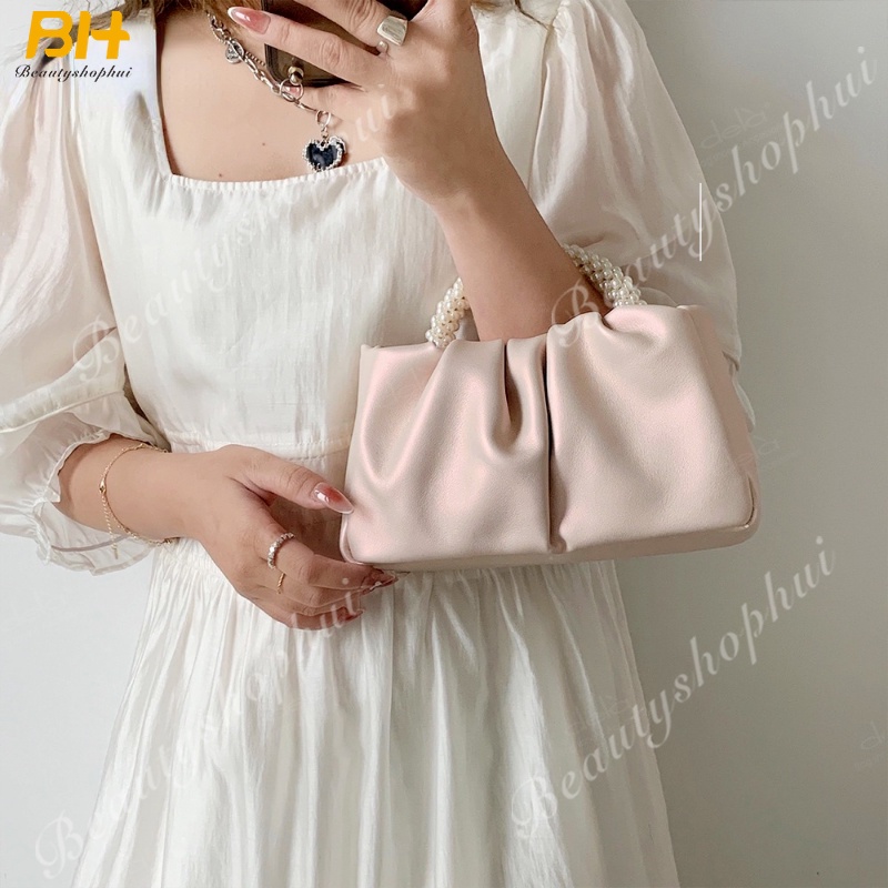 [MY STOCK] 2023 New Pearl Handbag Women's Fashion White Bag Messenger ...