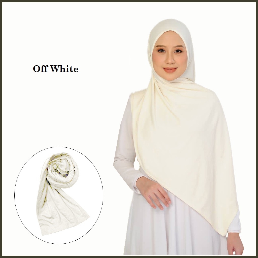 tudung shawl jersey