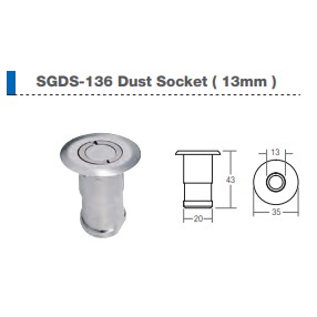 St Guchi Dust Socket 20MM-SN ( 43MM X 20MM X 13MM ) | Shopee Malaysia