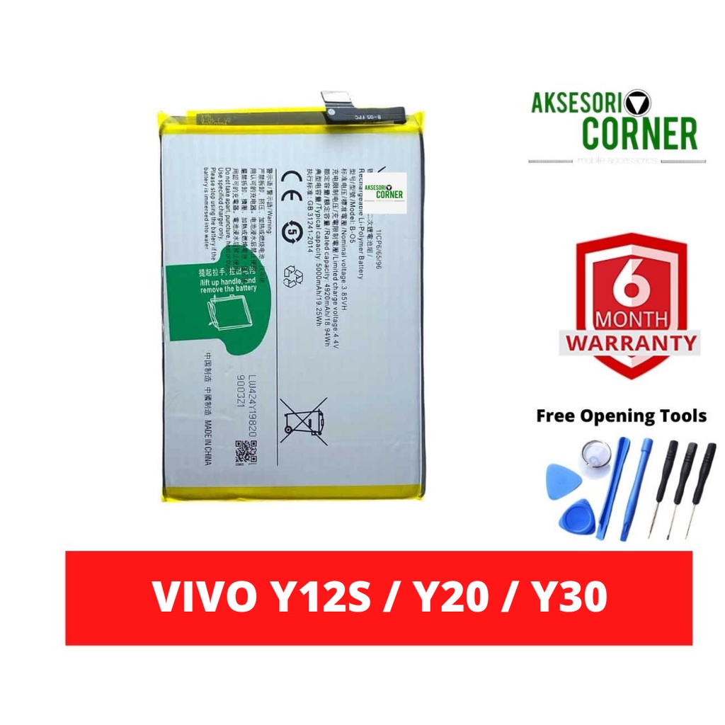 VIVO Y12S / Y20 / Y30 BATTERY BATERI B-O5 | Shopee Malaysia