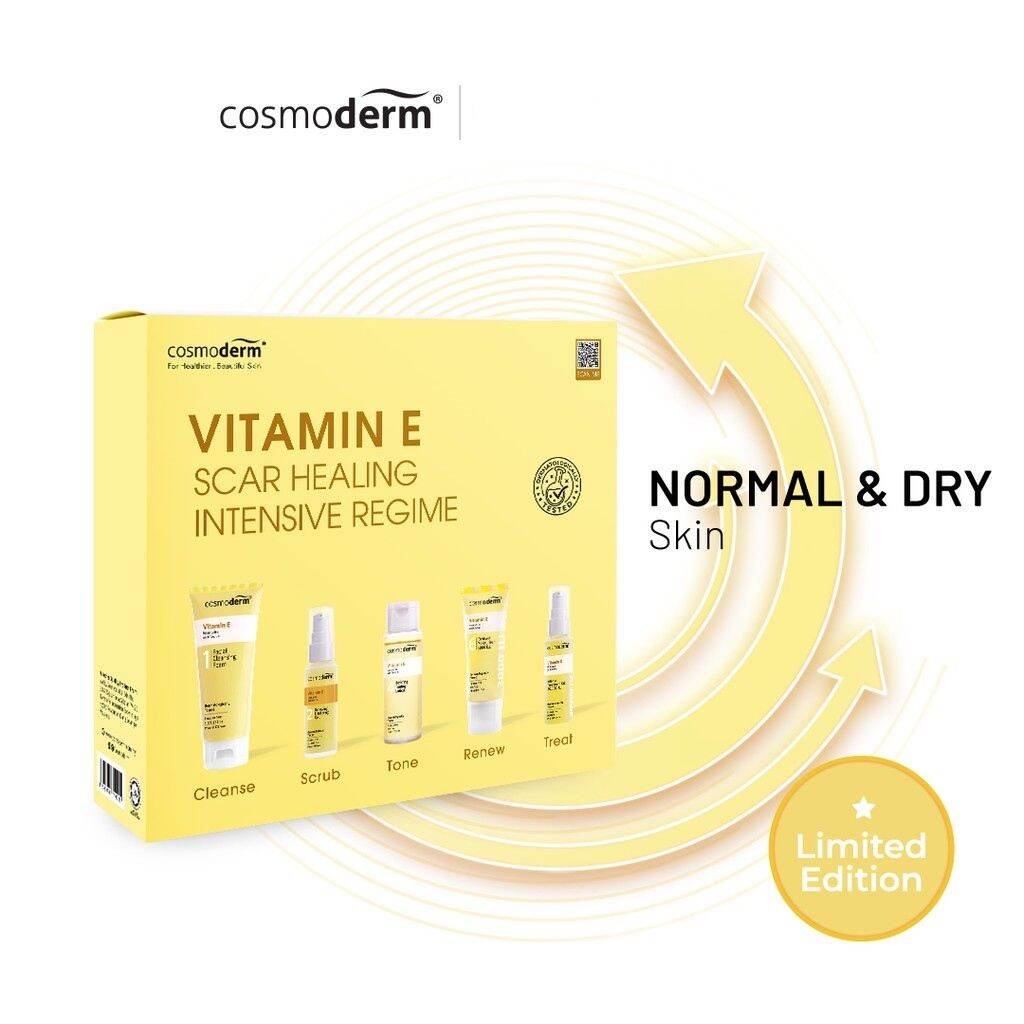 Cosmoderm Vitamin E Scar Healing Intensive Regime Set Shopee Malaysia