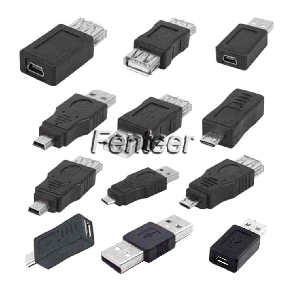 terrorist ozon kærtegn FenteerMY❤] Pcs/Set OTG USB 2.0 A Male To Female Micro-B Mini-B Converter  USB Gadgets | Shopee Malaysia