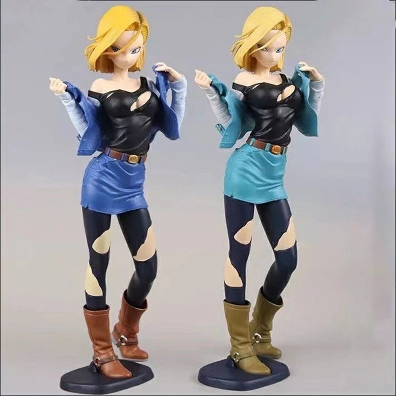 Banpresto Dragon Ball Z Glitter & Glamour Android 18 II Blue Shirt Ver. A, Figura Da Collezione Giapponese