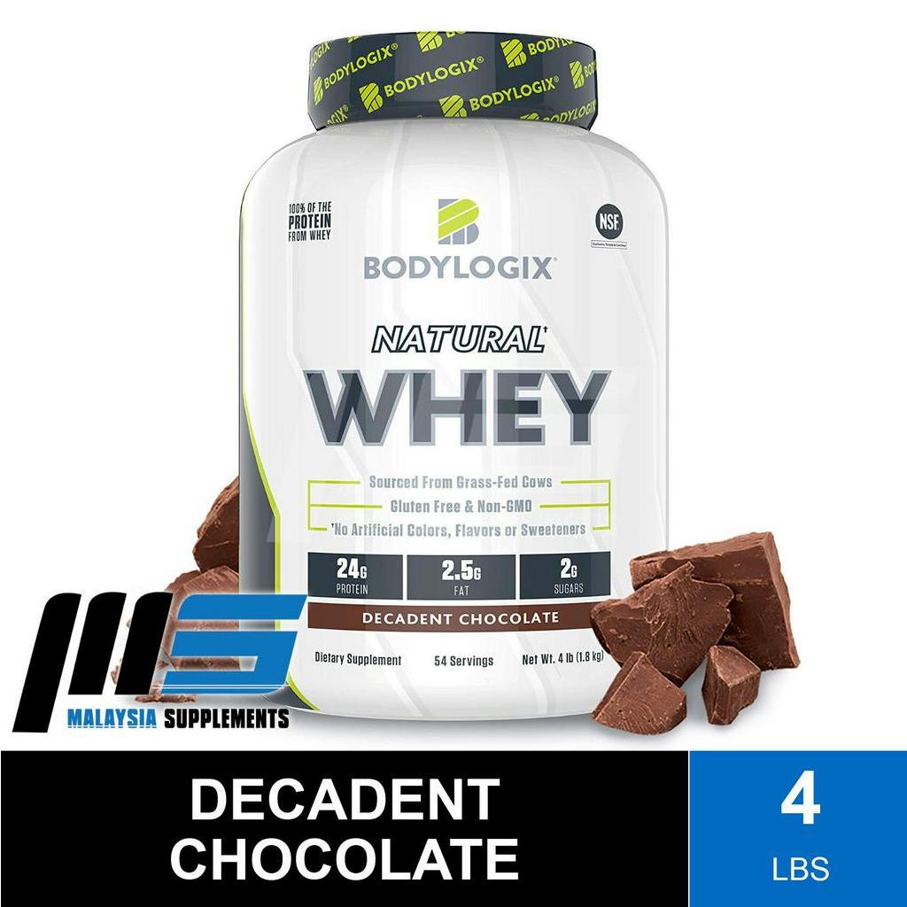 Bodylogix Natural Whey, 4lbs Whey Protein Powder, Muscle Building