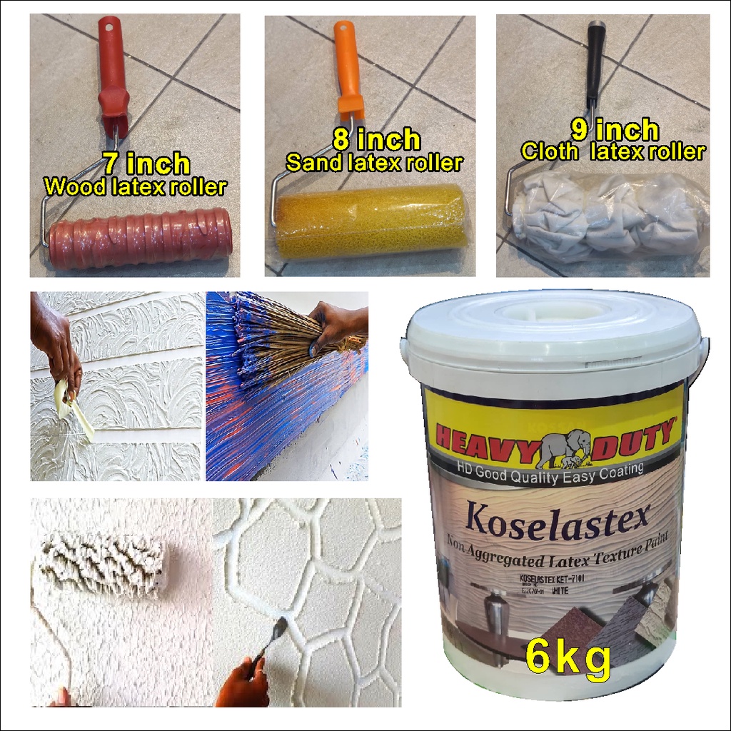 Curated visual reference: Gallery Detail: Latex Texture Paint Koselastex Heavy Duty Non Aggregated Easy Paint