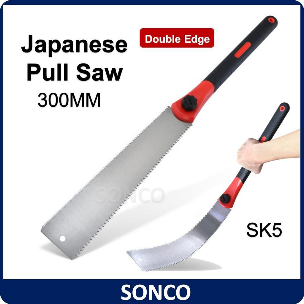 STEELHEAD 6.8-Inch (170mm) Ryoba Double Edge Japanese Pull Saw, Japanese SK Steel, 22TPI & 13TPI Flexible Blade, Woodworking, Soft & Hardwoods, Push-Button Blade Change, USA-Based Support - View #4