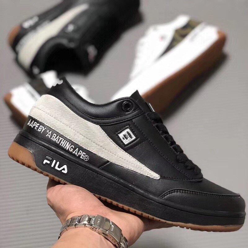 AAPE by A Bathing Ape x Fila Tennis Black