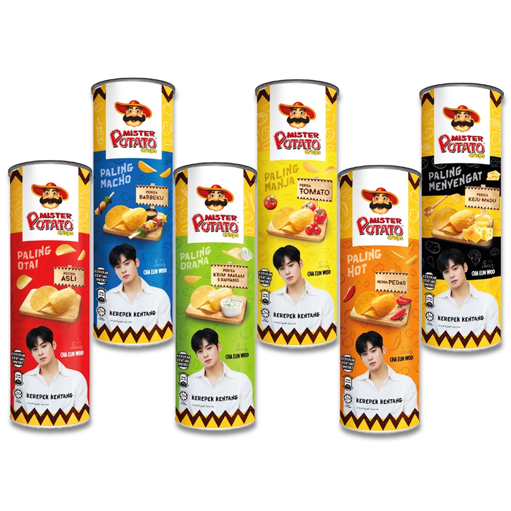 Mister Potato Crisps x Cha Eun Woo (145g) Shopee Malaysia