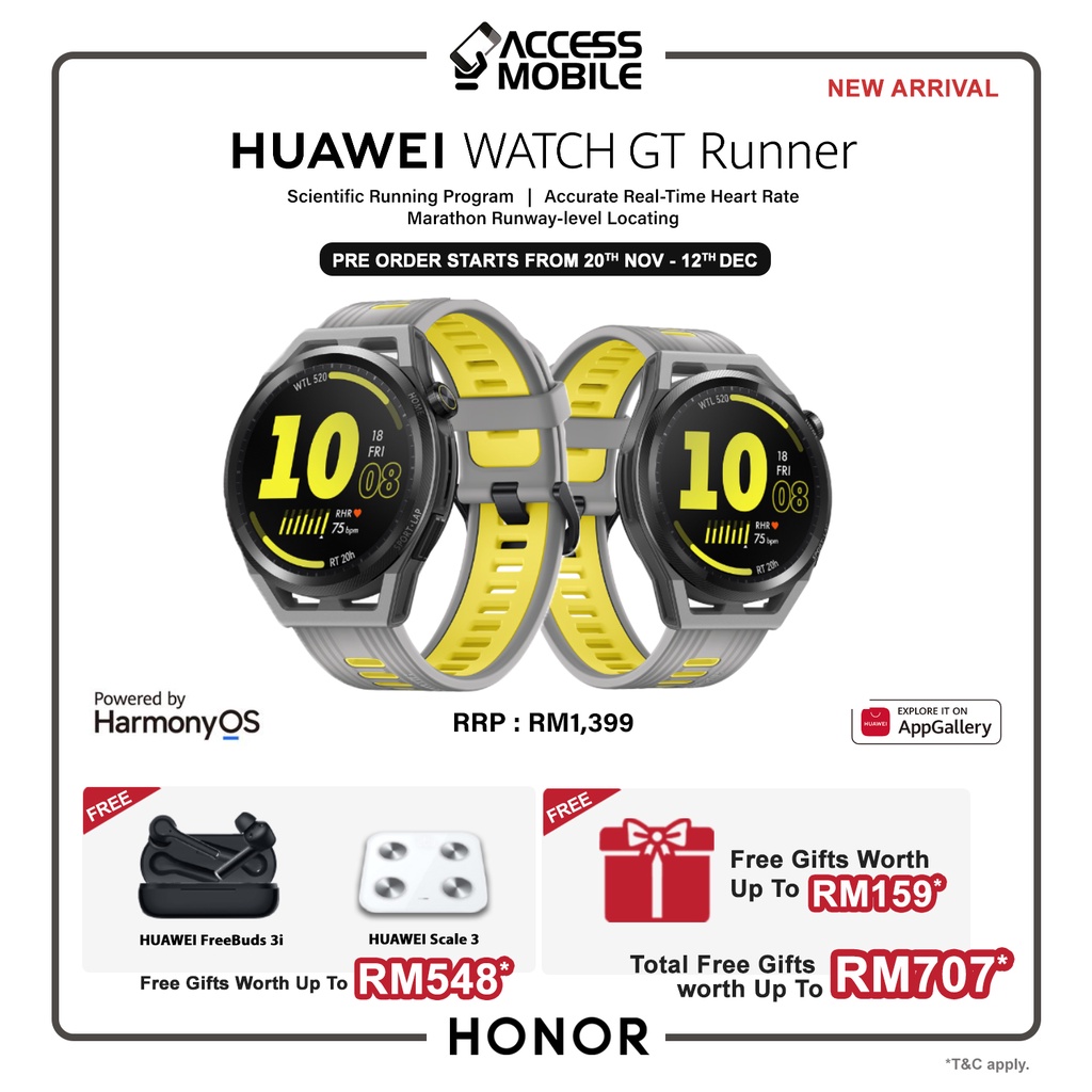 HUAWEI Watch GT Runner Heart Rate Monitoring Scientific Running
