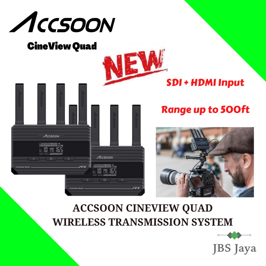 (READY STOCK) Accsoon CineEye 2 Wireless Video Transmitter for up to 4