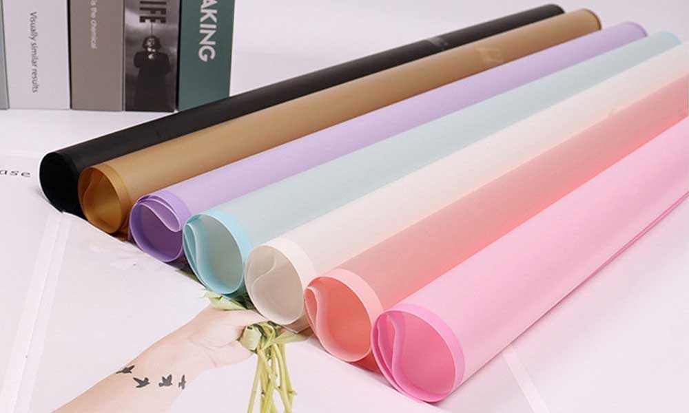 20pcs/pack Matte Half-transparent Korean Wrapping Paper Flower Bouquet  Wrapping Material, Single Colored, Flower Shop