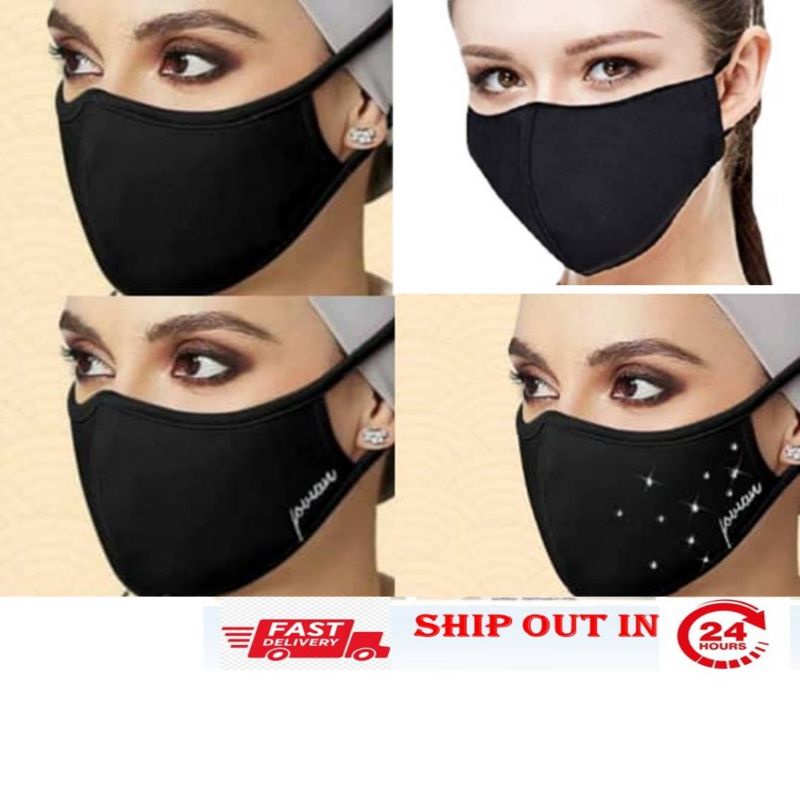 Face mask washable hijab READY STOCK, Face mask jovian plain, Facemask