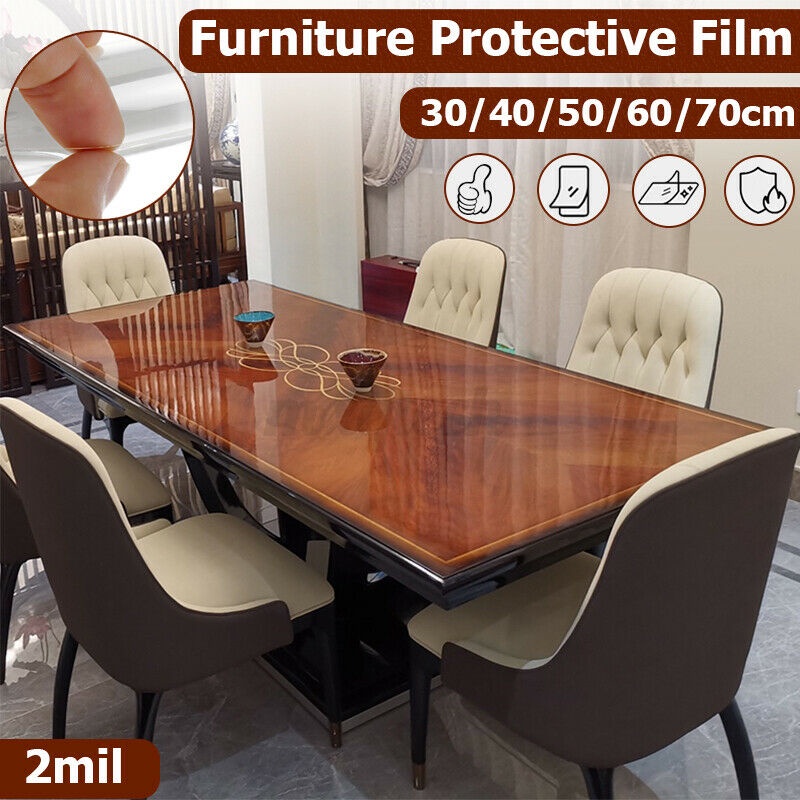 2mil Transparent Furniture Protective Film Heat Resistance Gloss Table ...
