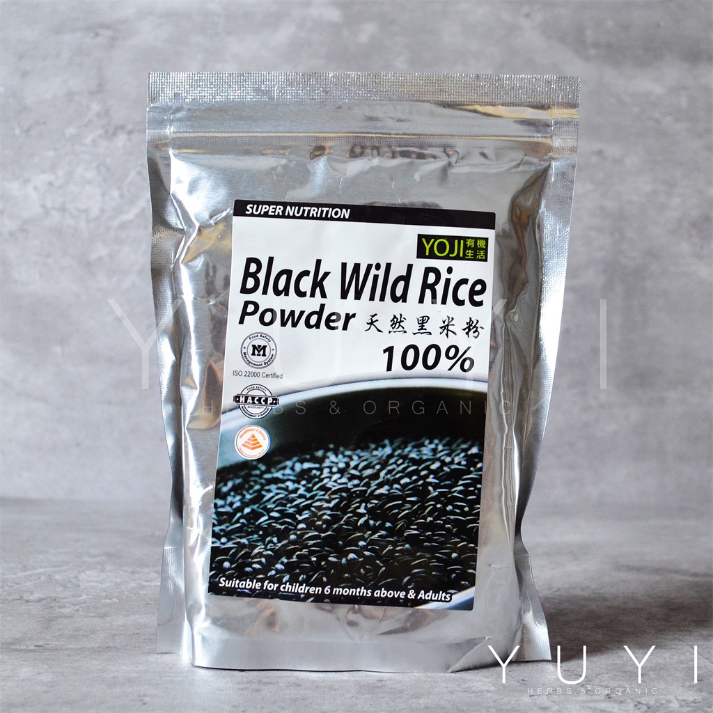 【MH Food】 100% 天然黑米粉 Black Wild Rice Powder - 300g | Shopee Malaysia