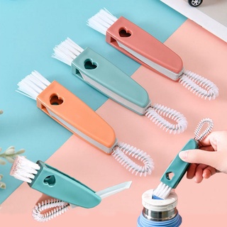 Multifunctional Handheld Baby Bottle Brushes Set Reusable Silicone Milk  Bottle Straw Brush Portable Travel Washing Tools