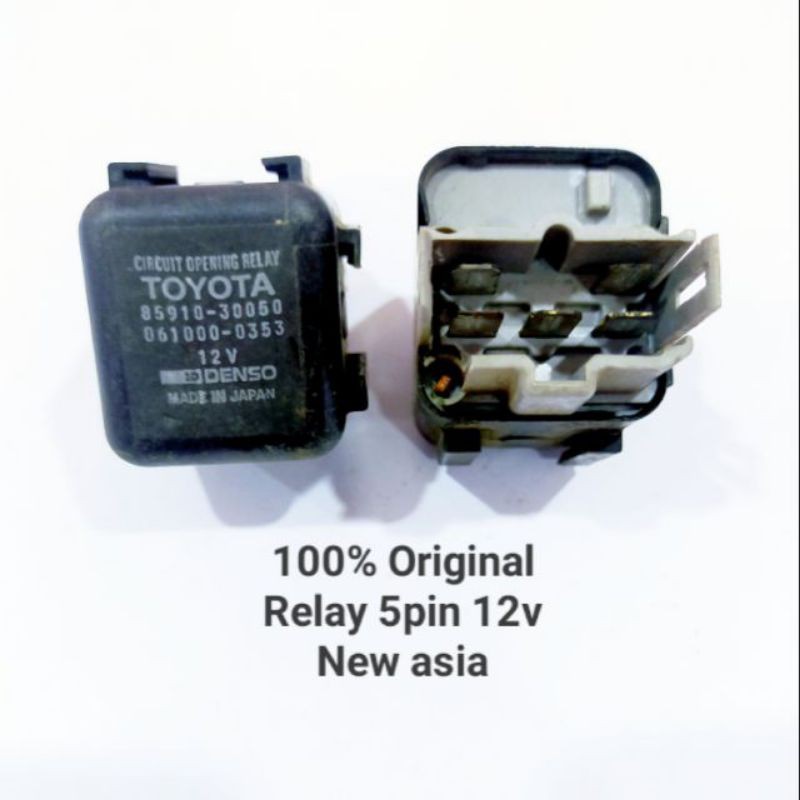 100 ORIGINAL TOYOTA EFI CIRCUIT OPENING RELAY ASSY 5PIN 12V DENSO