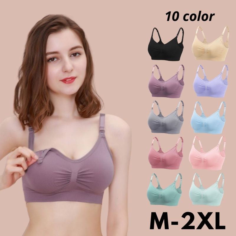 Plus Size Sport Bra Women Lady removable Pads Sleep Bras Sleeping