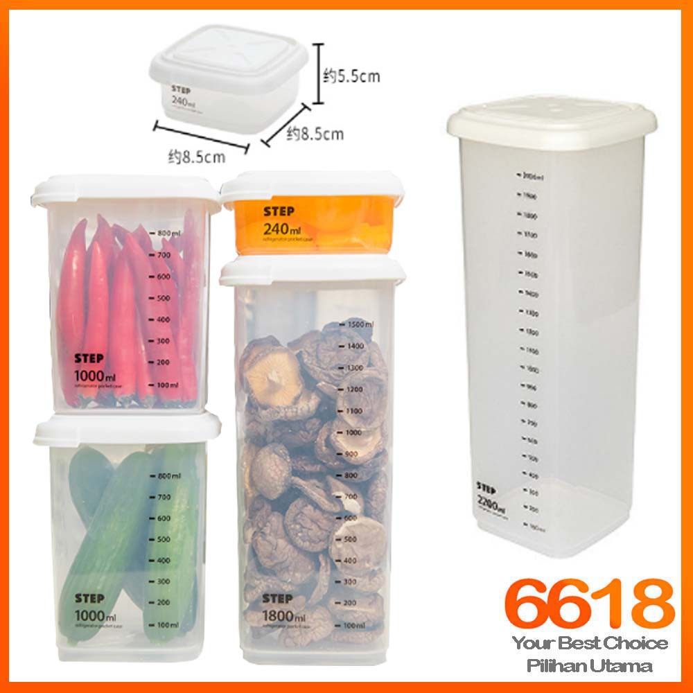 Plastic Transparent Clam-shell Food Storage Box Canisters Tank Airtight ...