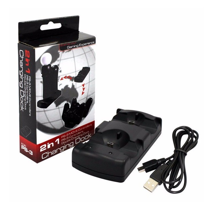 Sony Playstation 3 Dobe DualShock Controller PS3 DS3 USB Dual Charging ...