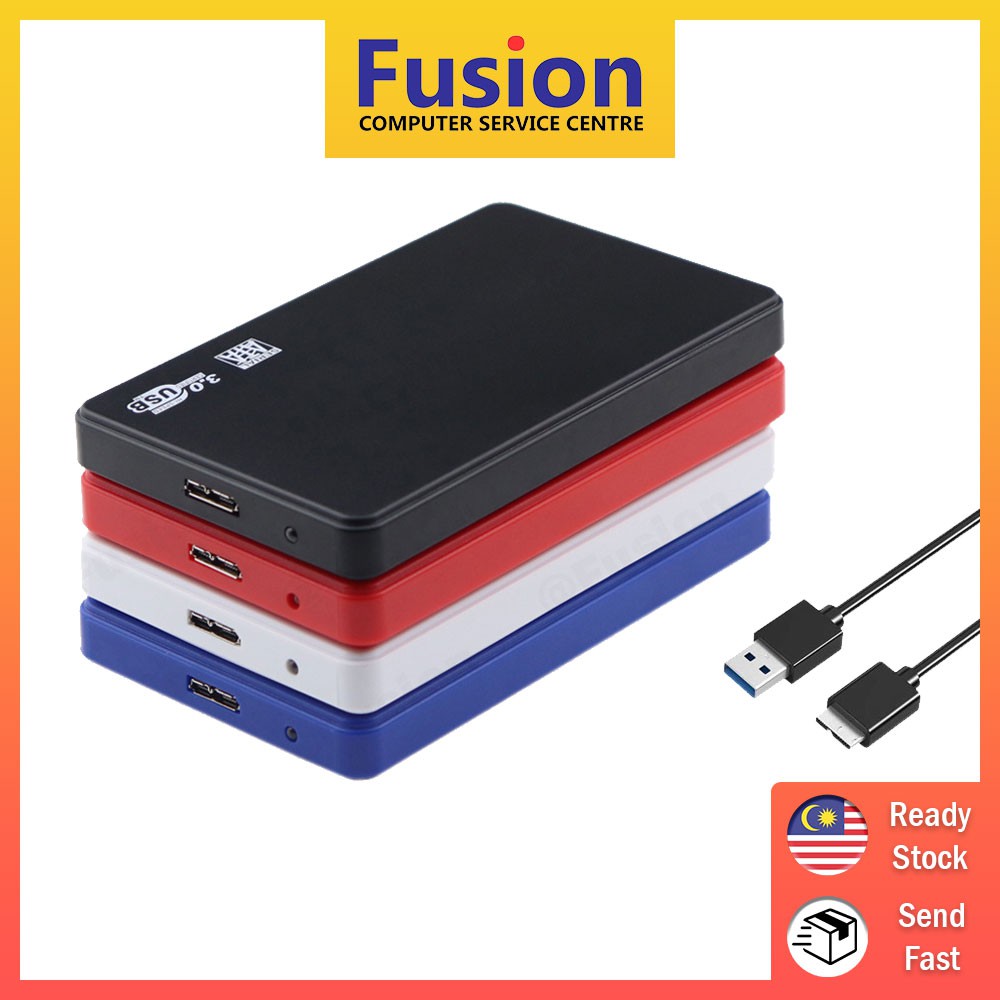 USB3.0 2.5" Laptop Notebook Hard Disk Case External Plastic Casing Box