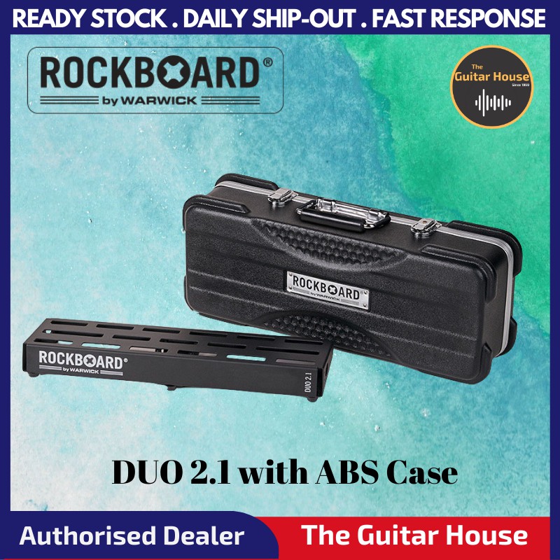 Warwick RockBoard DUO 2.1 Pedalboard with ABS Case (RBO B 2.1 DUO A)