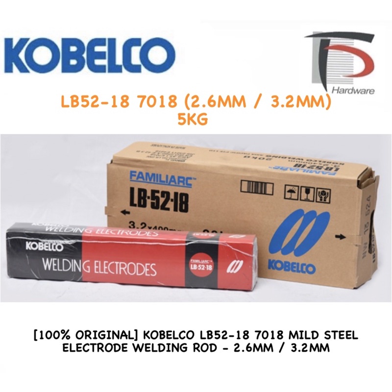 [100% ORIGINAL] KOBELCO LB52-18 7018 MILD STEEL ELECTRODE WELDING ROD ...