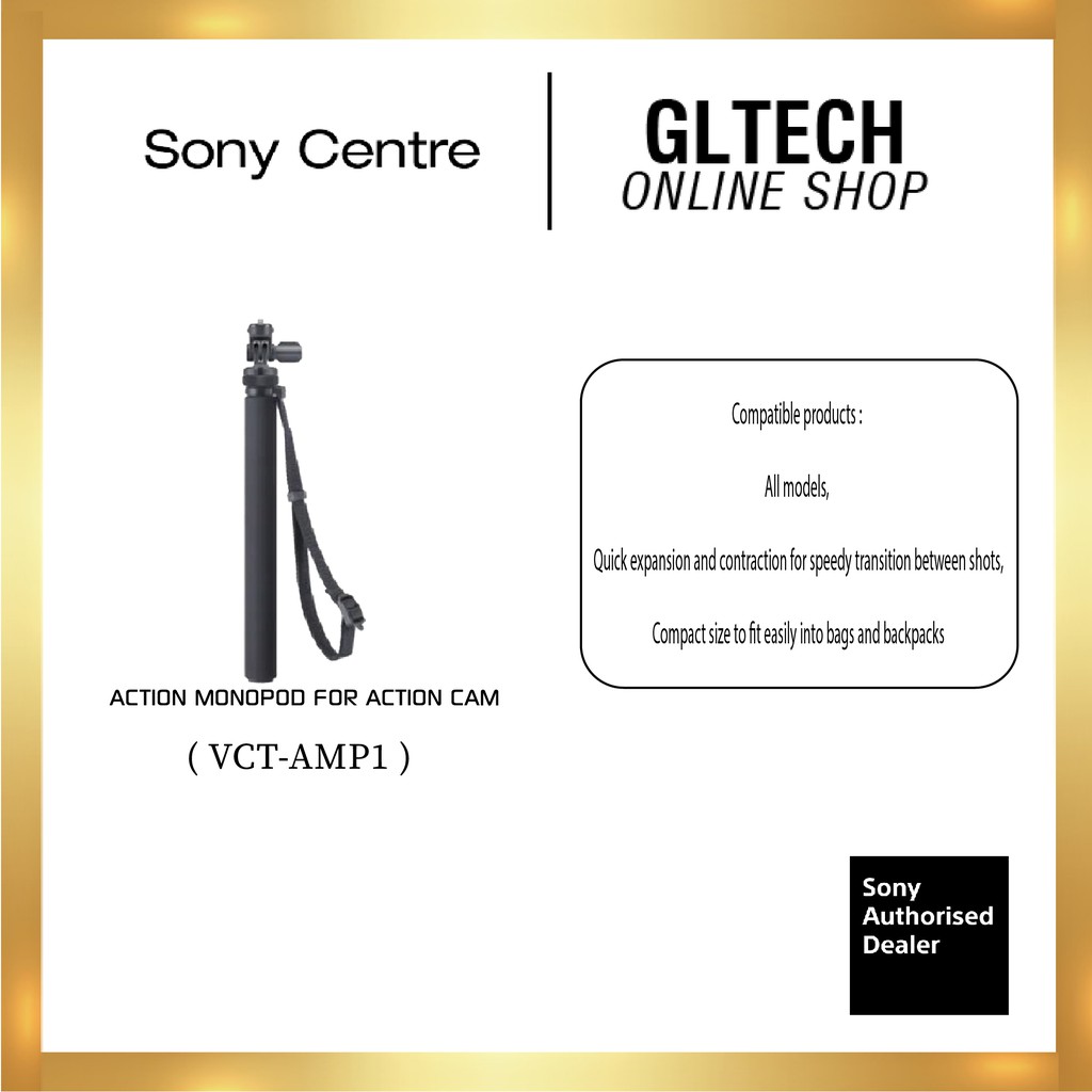 Sony [VCT-AMP1] Action Monopod For Action Cam | Shopee Malaysia