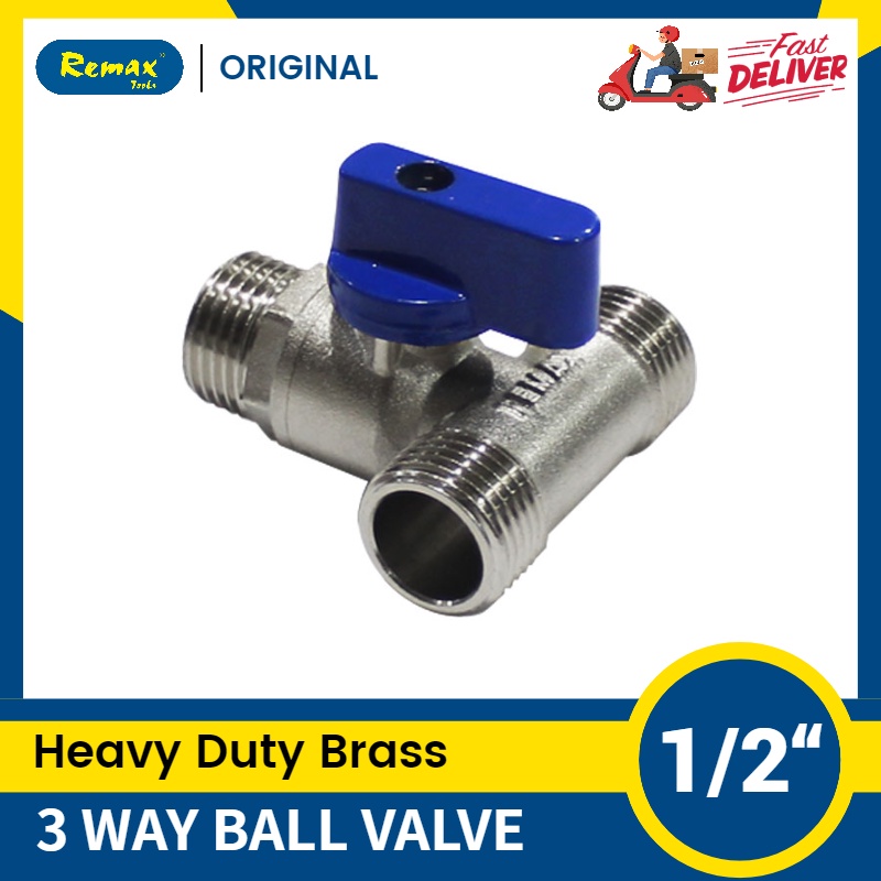 REMAX 3 WAY BALL VALVE 1/2