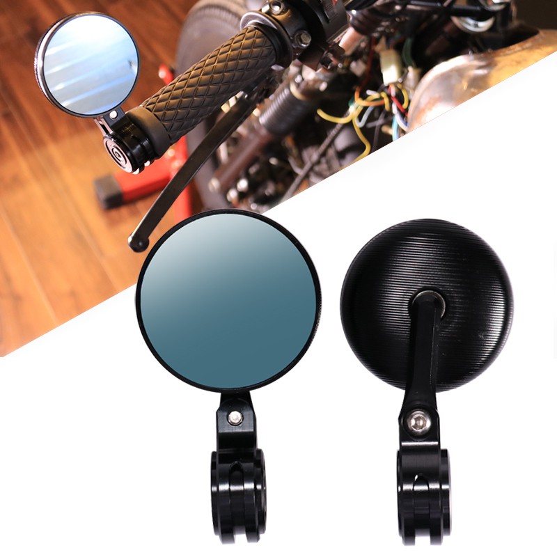 New 7/8 22mm Universal 1 pair Motorcycle rear view mirror CNC