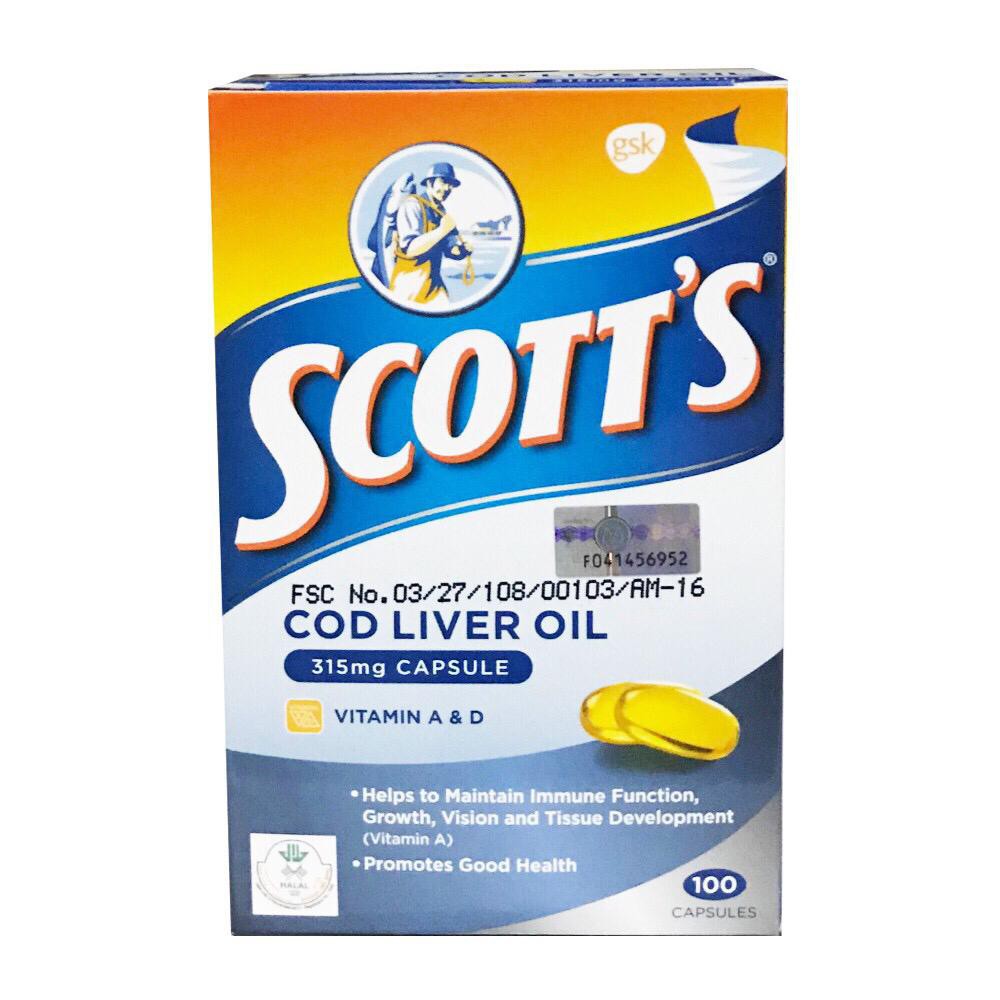 Scott's Pure Cod Liver Oil (100s) | Shopee Malaysia