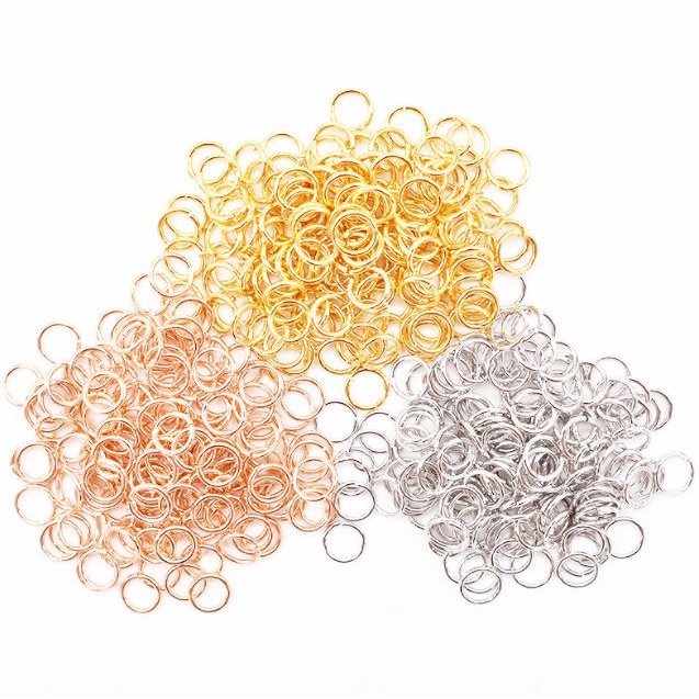 50pcs 0.7*5mm Metal DIY Jewelry Findings Open Single Loops Jump Rings