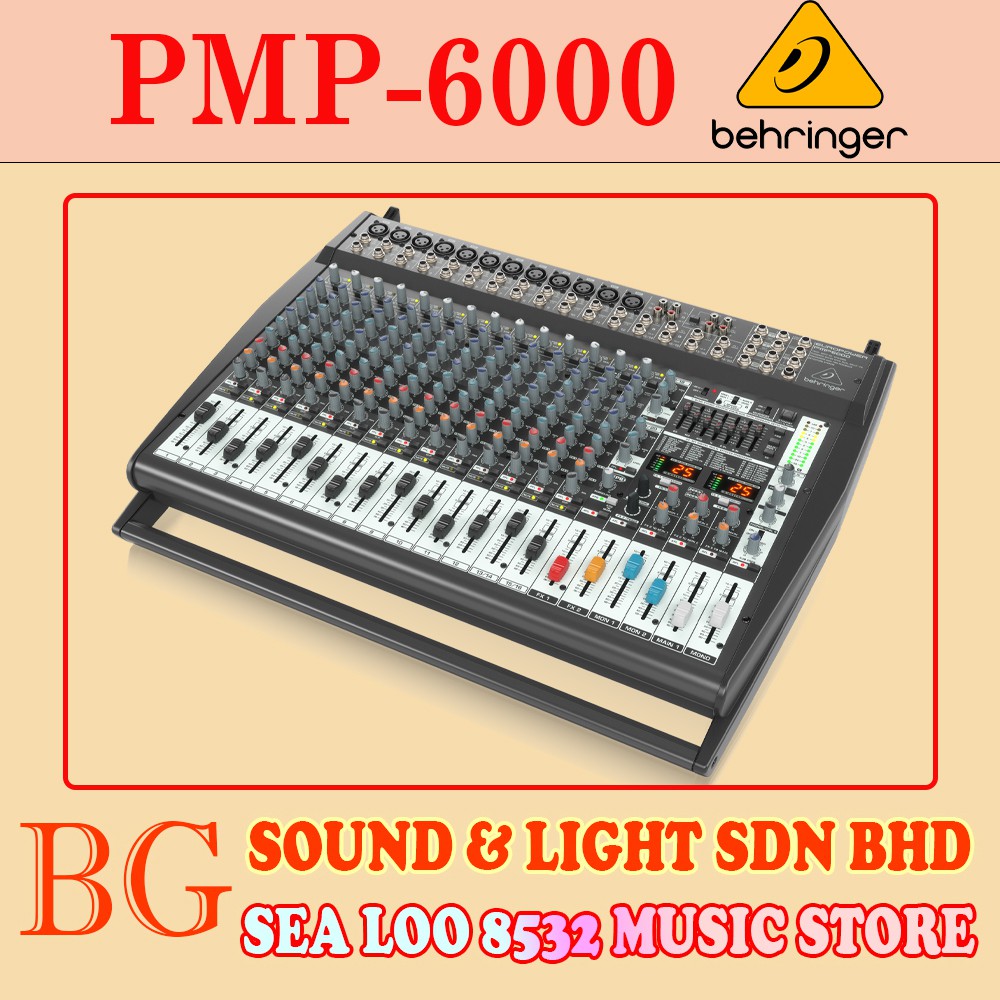 BEHRINGER PMP6000 / PMP6000 800WATT 20CHANNEL POWERED MIXER WITH