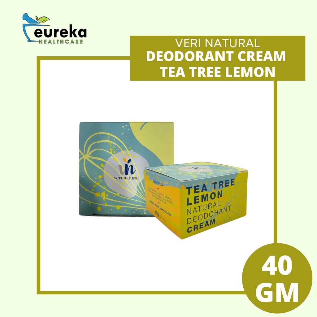 VERI NATURAL TEA TREE LEMON DEODORANT CREAM 40G | Shopee Malaysia