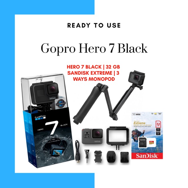 GOPRO HERO 7 BLACK / HERO 7 BLACK 4K SMART ACTION CAMERA Shopee Malaysia