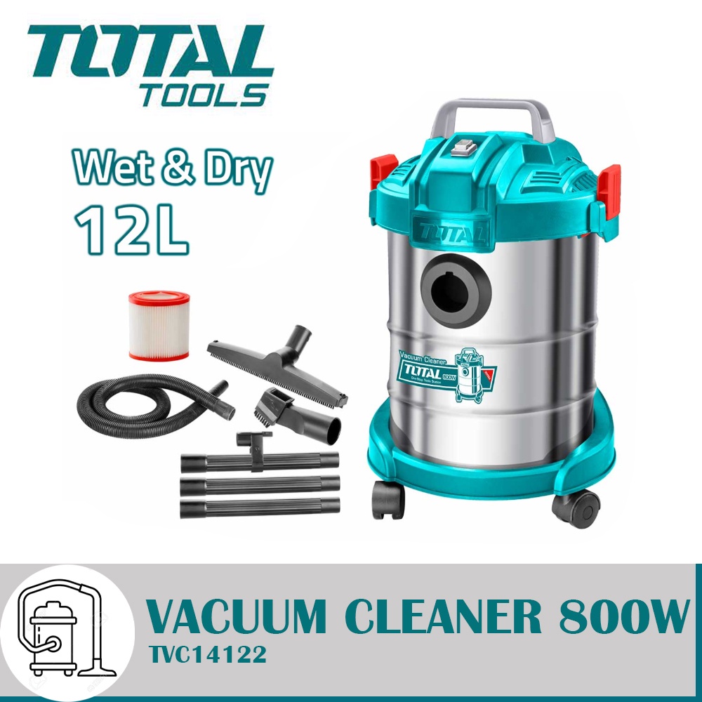 TOTAL Vacuum Cleaner 800W TVC14122 Shopee Malaysia