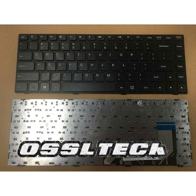 Clavier AZERTY Français Neuf Pour Lenovo Ideapad 100-14IBY (80MH) - Noir