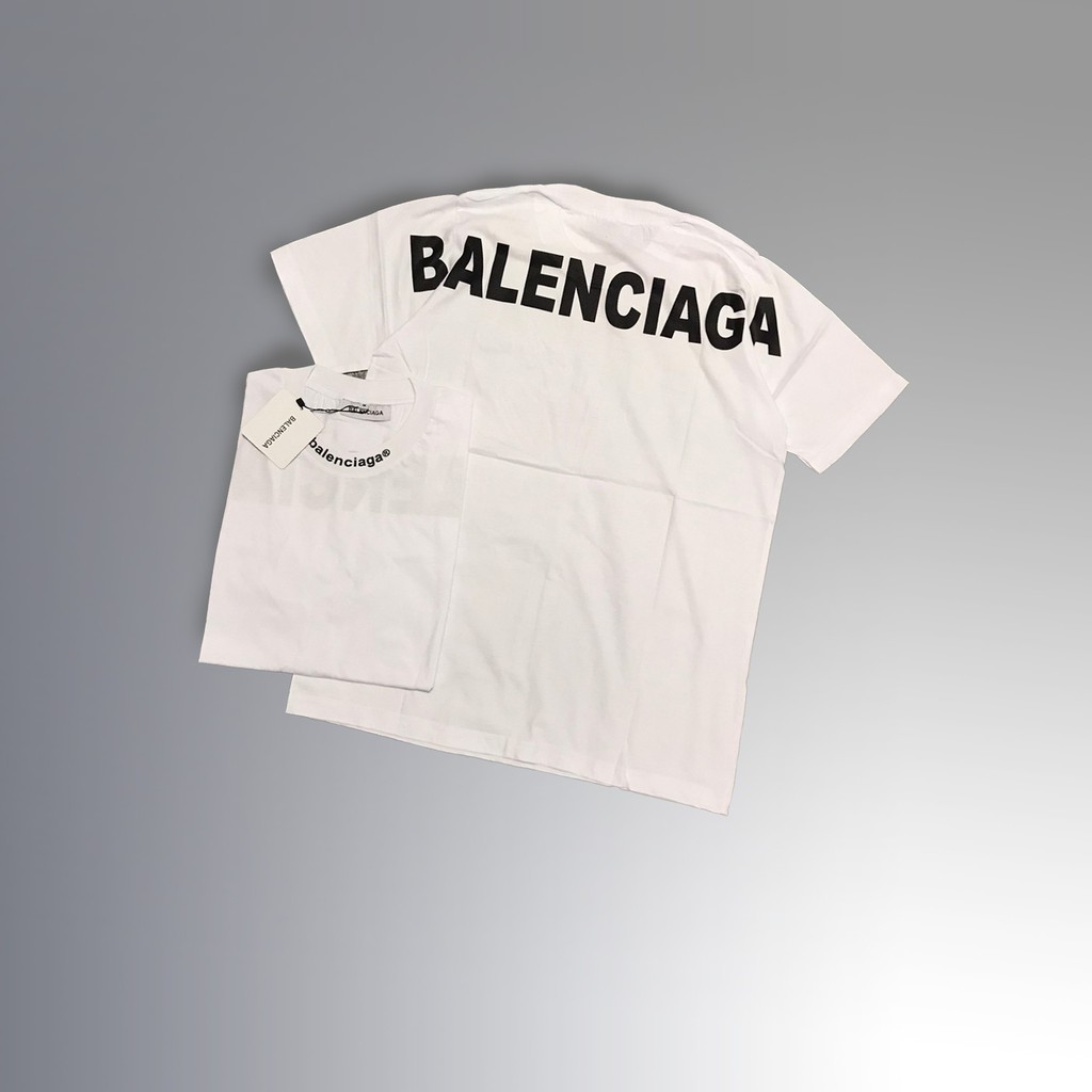 balenciaga back print t shirt