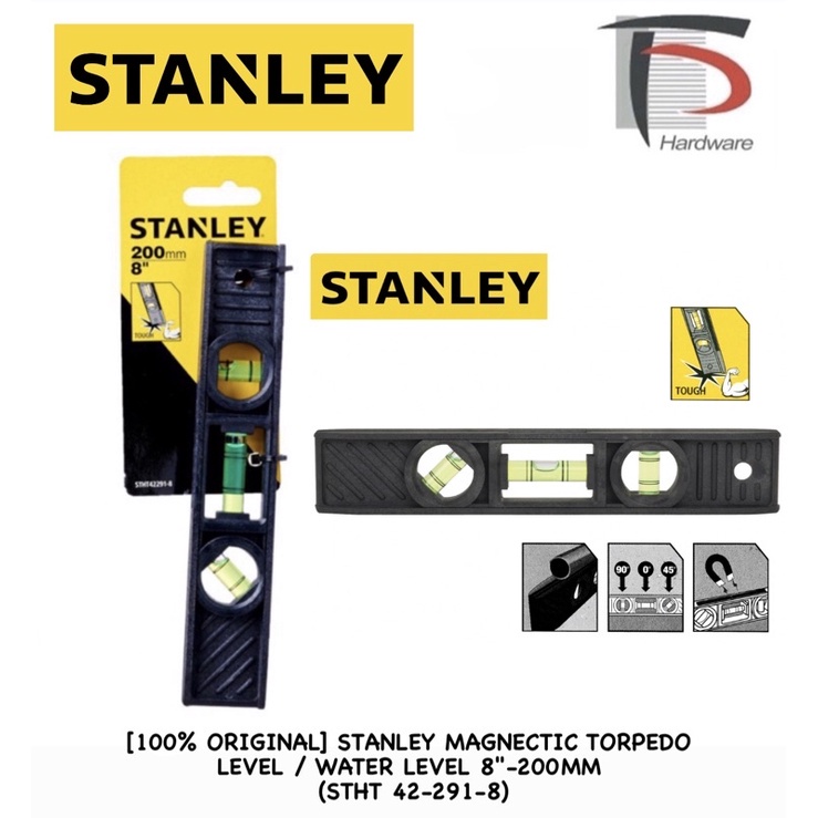 [100% ORIGINAL] STANLEY MAGNECTIC TORPEDO LEVEL / WATER LEVEL 8