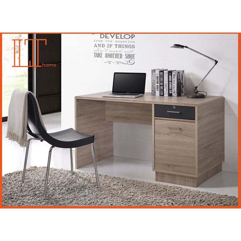 LT HOME/4 ft Study Table/Study Desk Writing Table Meja Belajar Self ...