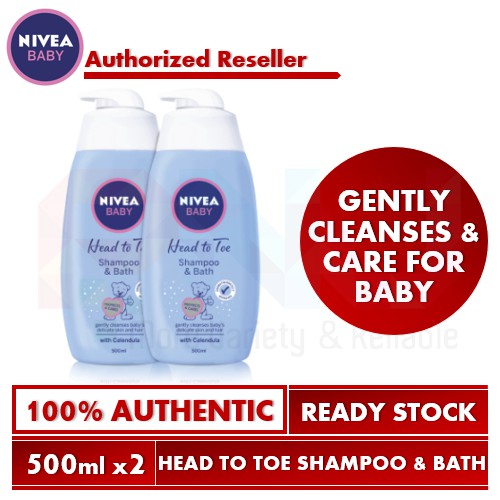 Nivea Baby Head To Toe Shampoo & Bath 500ml x2 Shopee Malaysia