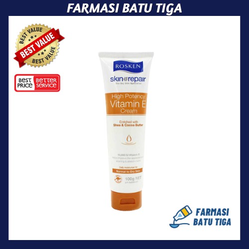 ROSKEN HIGH POTENCY VITAMIN E CREAM 100G (𝗘𝗫𝗣 𝗗𝗔𝗧𝗘 : 𝟮𝟬𝟮𝟯) | Shopee ...