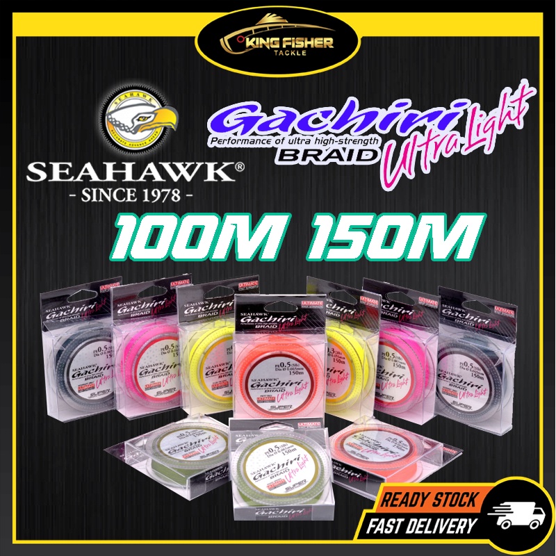 KFT SEAHAWK Gachiri X4 4X Ultralight Braided FIshing Lines Line 100M