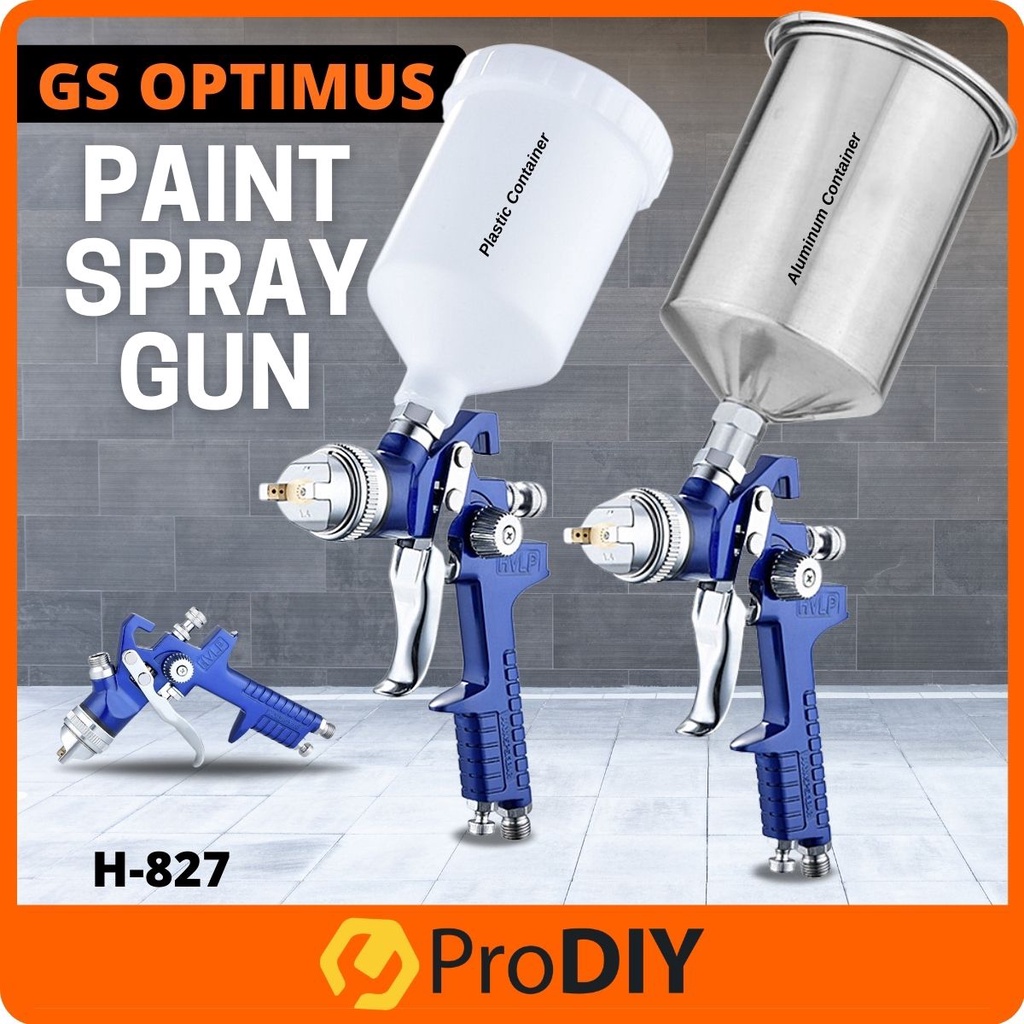 GS-OPTIMUS H-827 Spray Gun Container Professional HVLP Air Painting Gun ...