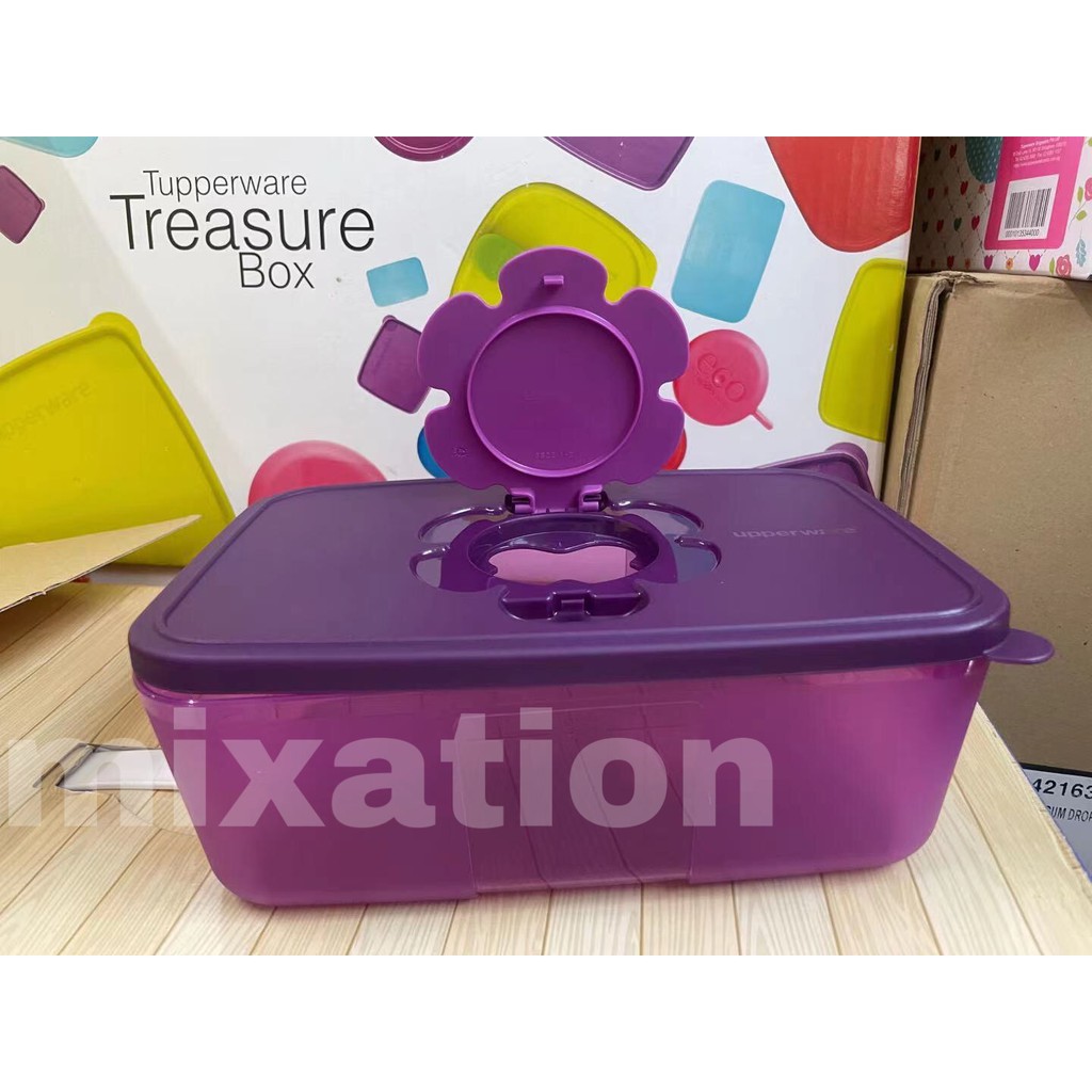 Tupperware Purple Royale Tissue Box kotak tisu tissue holder | Shopee ...