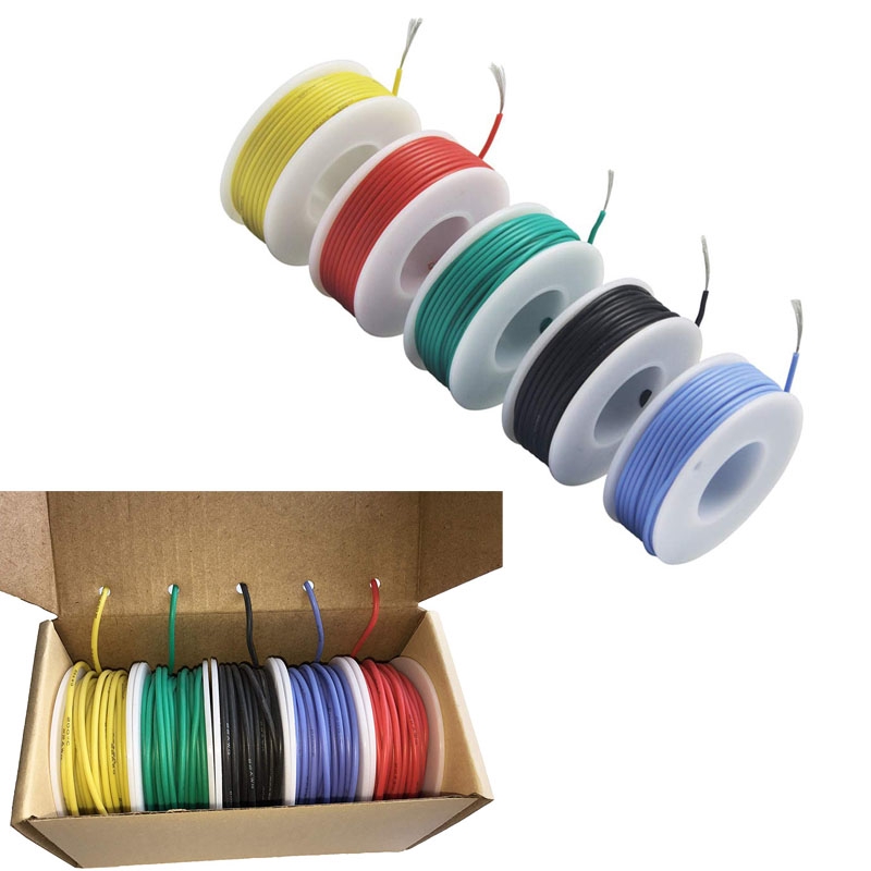 20 AWG Flexible Silicone Solid Wire Kit Box Electric wire 20 Gauge