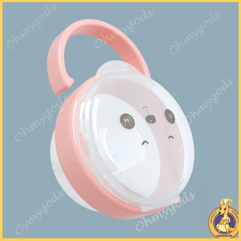 OMG* Baby Pacifier Storage Box Panda Pacifiers Nipple Transparent Dust ...