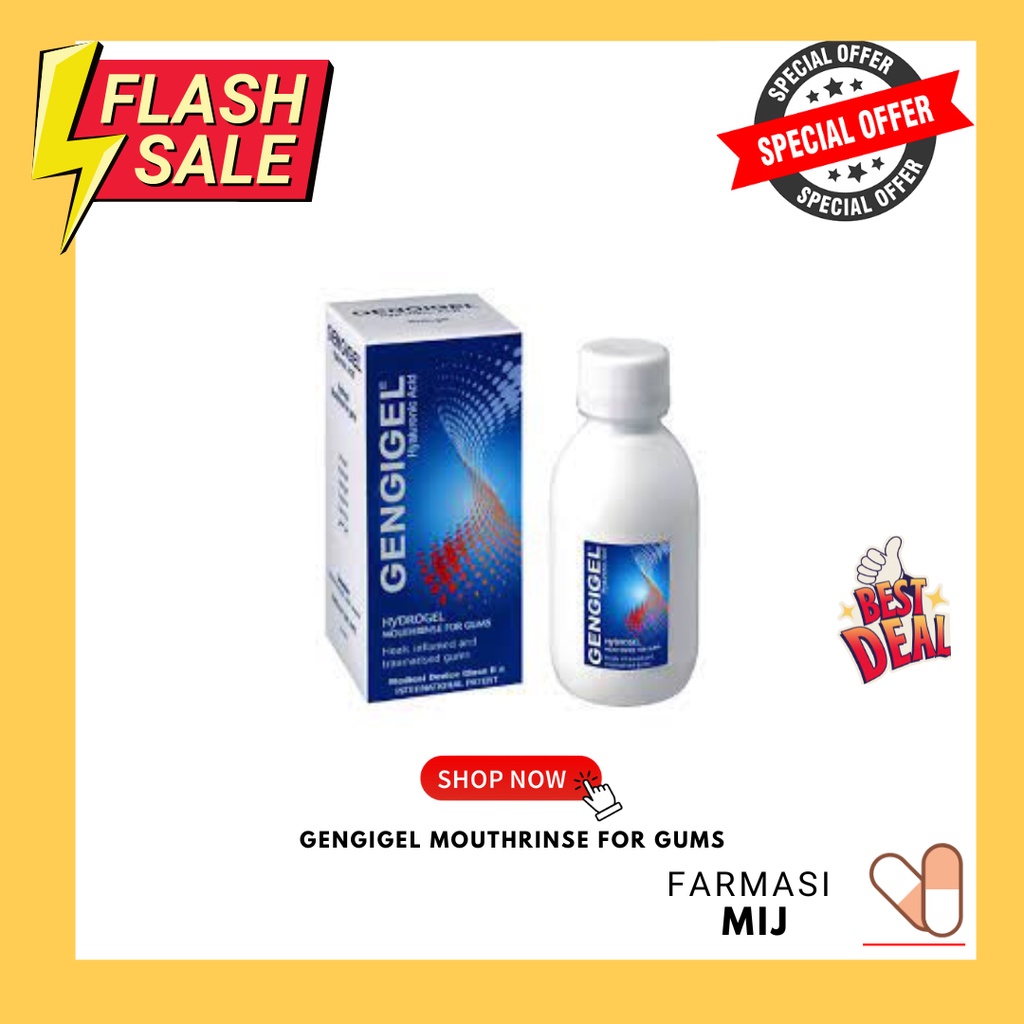Gengigel Hyaluronic Acid Hydrogel Mouthrinse For Gums 150ML [exp;03/ ...