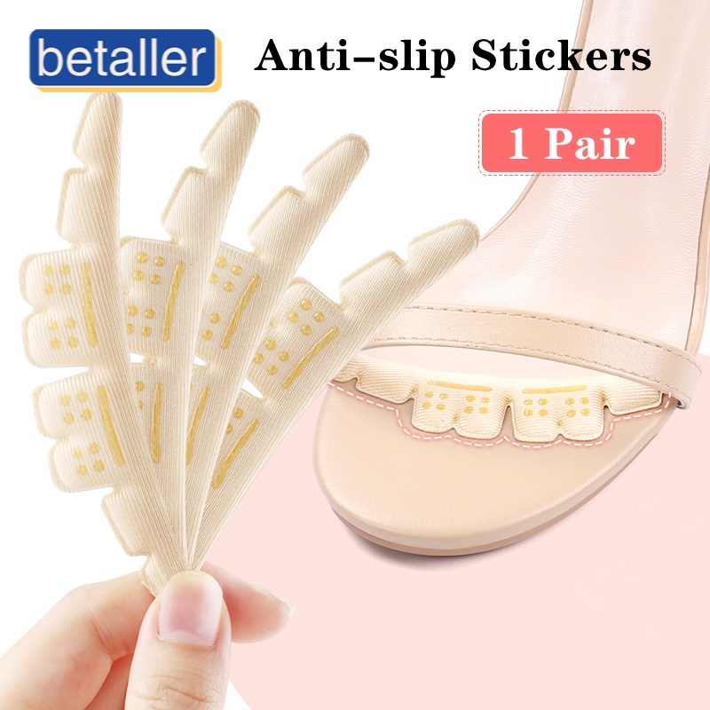 1 pair Anti-slip Insoles Silicone Insert High Heels Stickers Forefoot ...